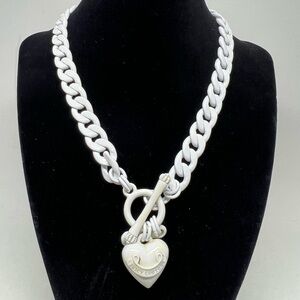 Juicy Couture White Heart Necklace